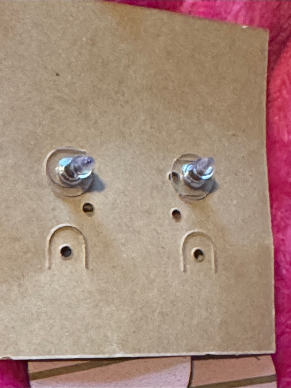 Plunder Pink and Gold Leopard-Accent Dangle Earrings - Picture 5 of 6